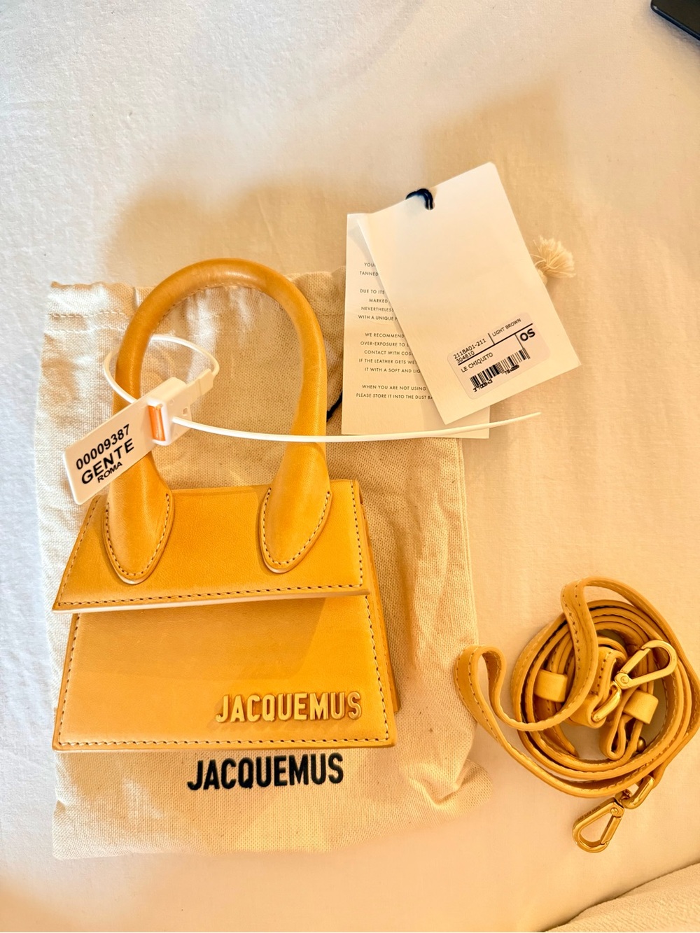 Jacquemus Mini Top-Handle Bag in Mustard Yellow